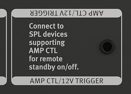 SPL Performer s1200 Stereoendstufe back Trigger