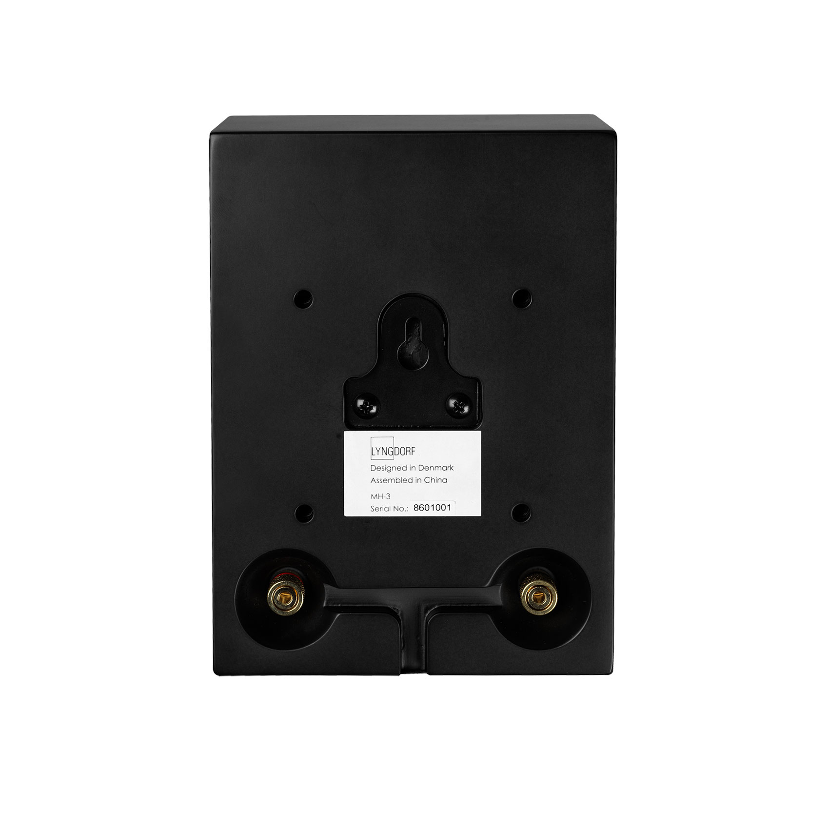 Lyngdorf MH-3 Satellitenlautsprecher Schwarz Back Bildformat 1zu1 weißer Hintergrund Lyngdorf MH-3 Satellitenlautsprecher Schwarz Back Bildformat 1zu1 weißer Hintergrund