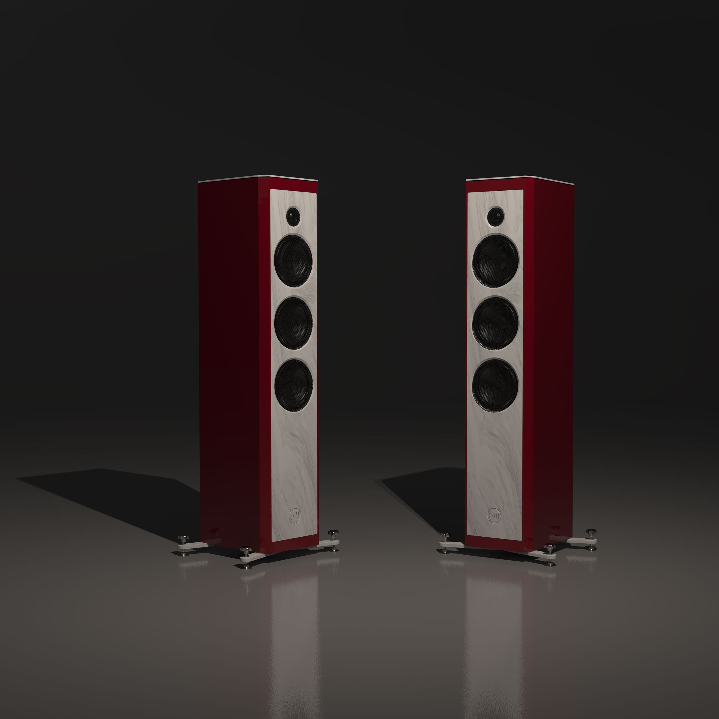 AUDAPHON MIA FIVE Front mit Chassis und Ausleger 2 Stück Farbe neu 32