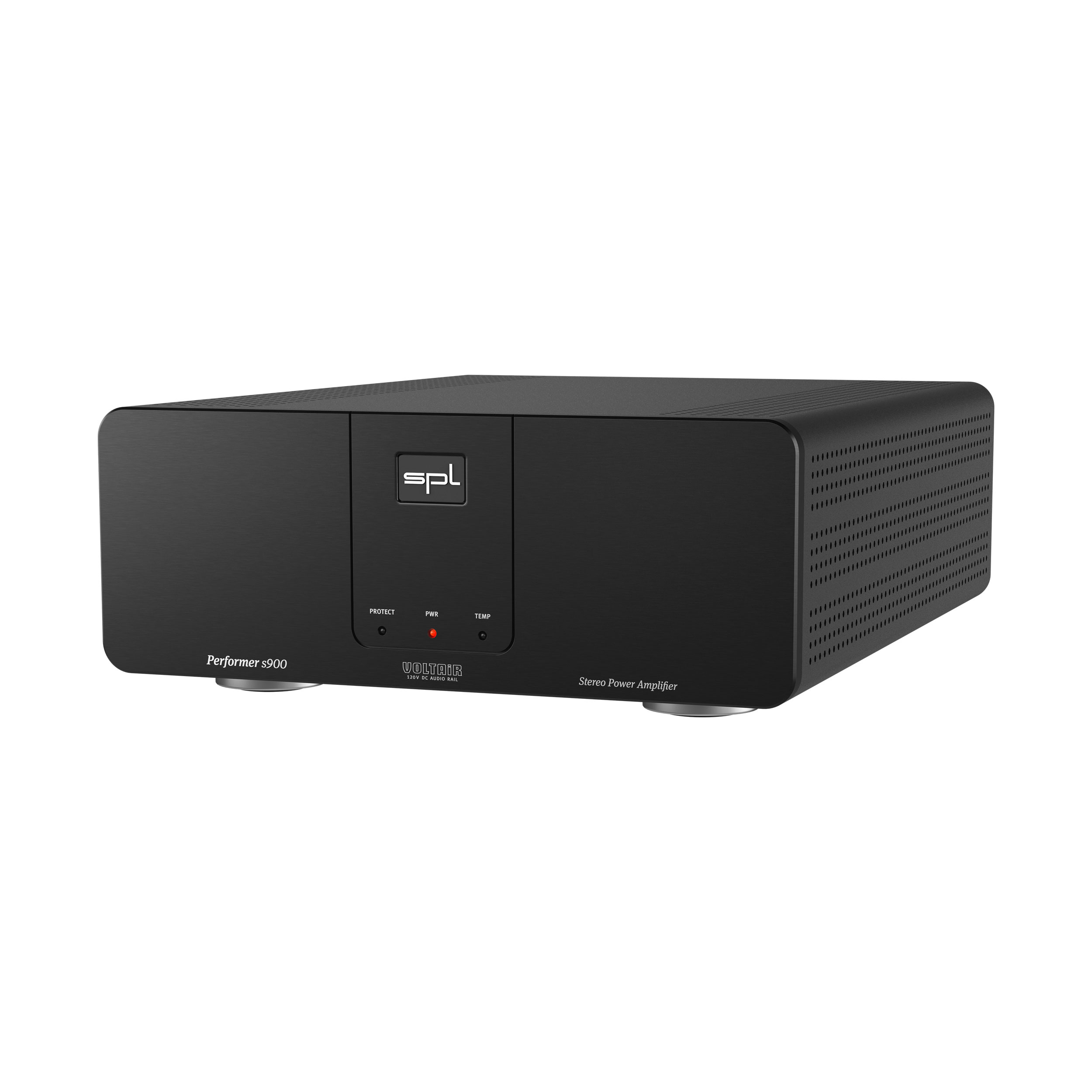 SPL Performer s900 Stereo-Endstufe right  schwarzes Gehäuse Bildformat 1zu1 weißer Hintergrund SPL Performer s900 Stereo-Endstufe right schwarzes Gehäuse Bildformat 1zu1 weißer Hintergrund