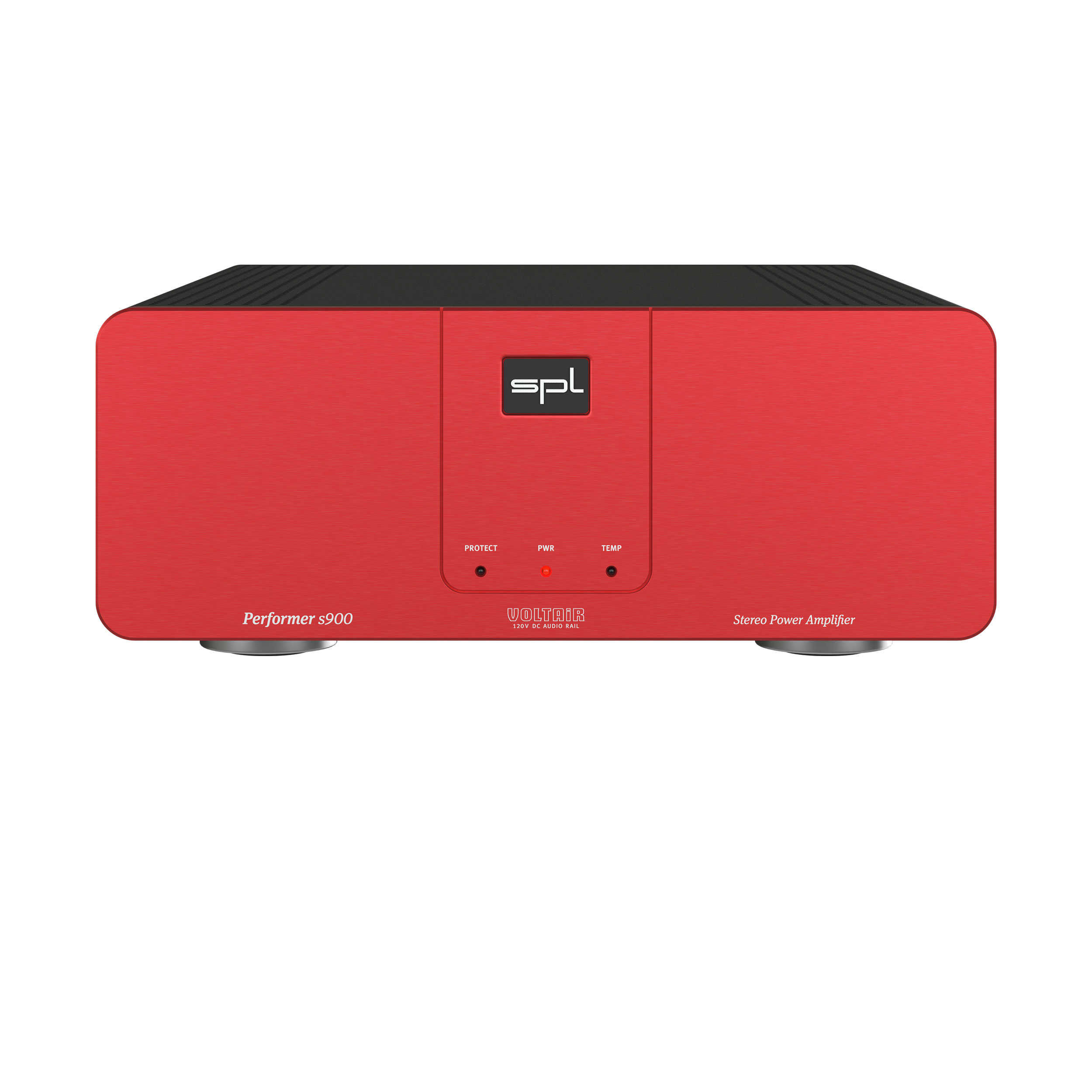 SPL Performer s900 Stereo-Endstufe Front Rot schwarzes Gehäuse Bildformat 1zu1 weißer Hintergrund SPL Performer s900 Stereo-Endstufe Front Rot schwarzes Gehäuse Bildformat 1zu1 weißer Hintergrund