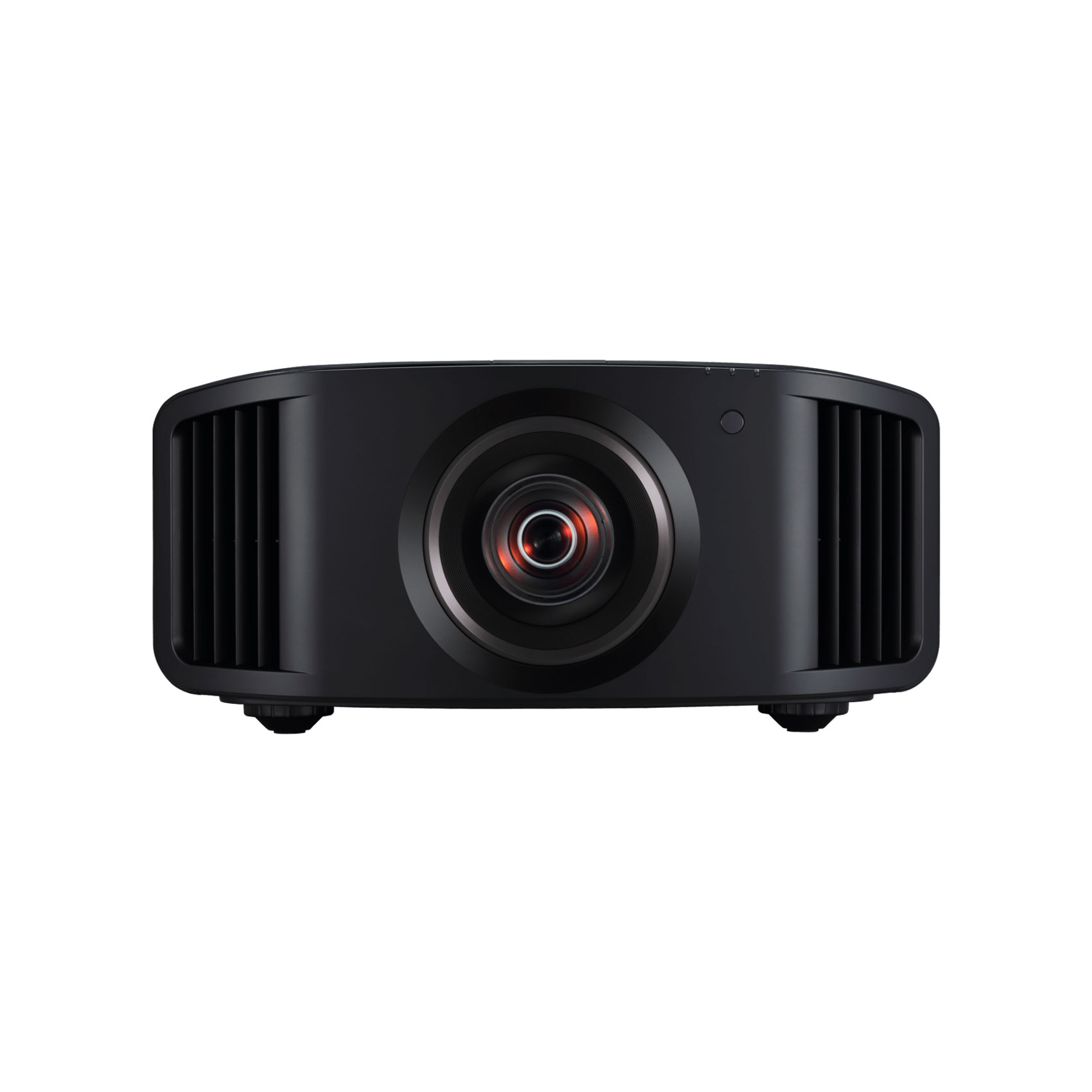 JVC DLA-NZ7 Front Projektor Beamer Gehäuse Schwarz Bildformat 1zu1 weißer Hintergrund