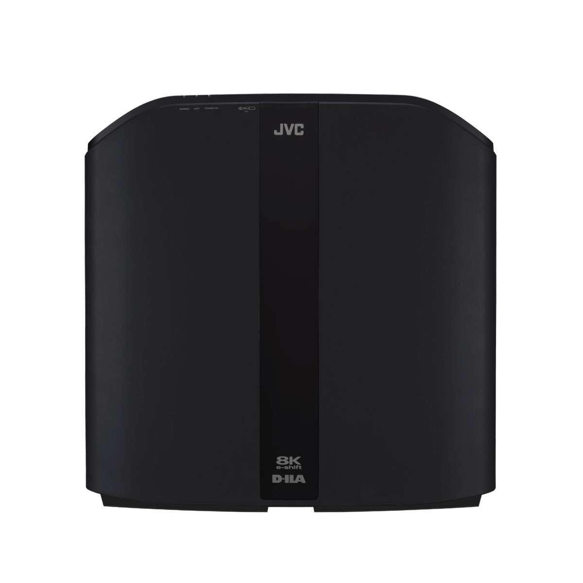 JVC DLA-NZ7 Projektor Beamer Front Top Gehäuse Schwarz Bildformat 1zu1 weißer Hintergrund JVC DLA-NZ7 Projektor Beamer Front Top Gehäuse Schwarz Bildformat 1zu1 weißer Hintergrund