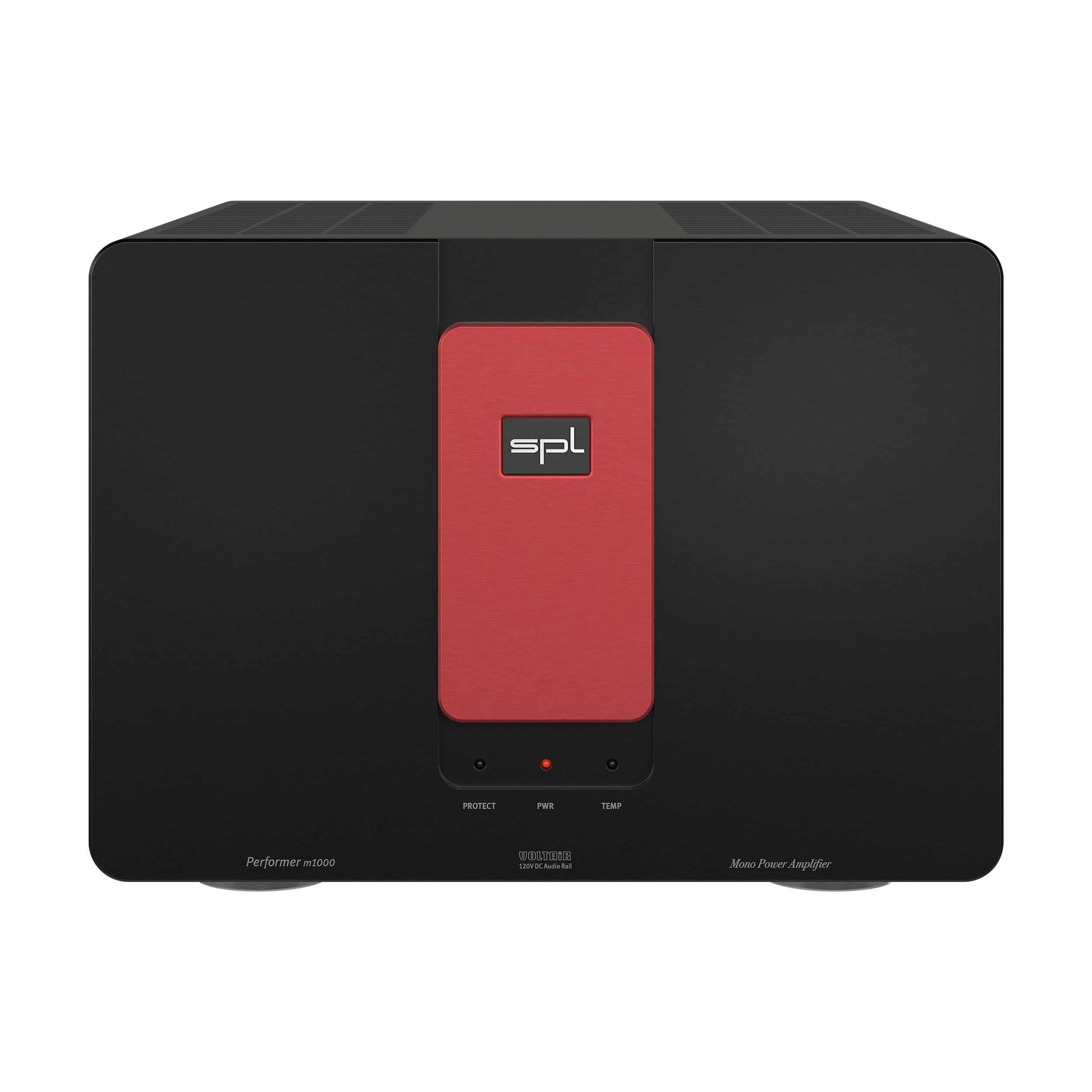 SPL Performer m1000 Mono-Endstufe Front Schwarz-Rot Gehäuse Schwarz Bildformat 1zu1 weißer Hintergrund SPL Performer m1000 Mono-Endstufe Front Schwarz-Rot Gehäuse Schwarz Bildformat 1zu1 weißer Hintergrund