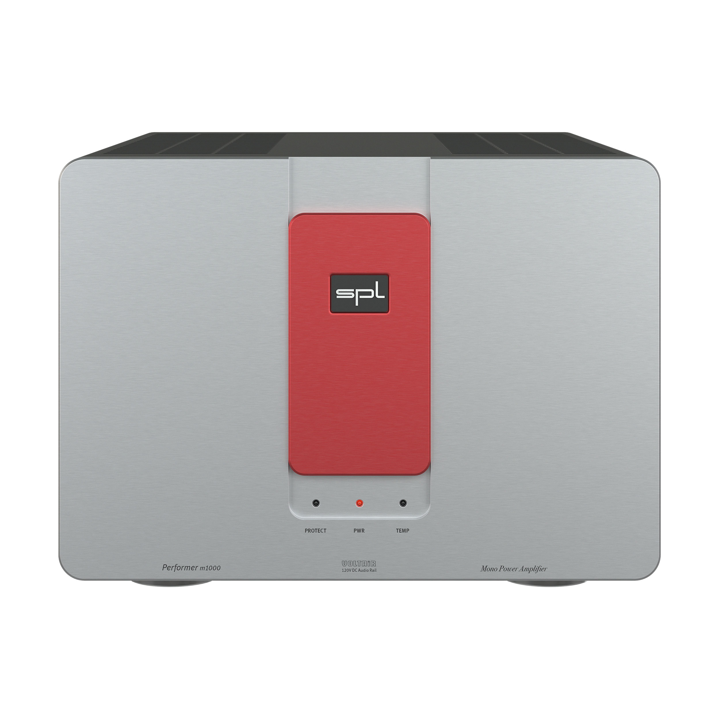 SPL Performer m1000 Mono-Endstufe Front Silber-Rot Gehäuse Schwarz Bildformat 1zu1 weißer Hintergrund SPL Performer m1000 Mono-Endstufe Front Silber-Rot Gehäuse Schwarz Bildformat 1zu1 weißer Hintergrund