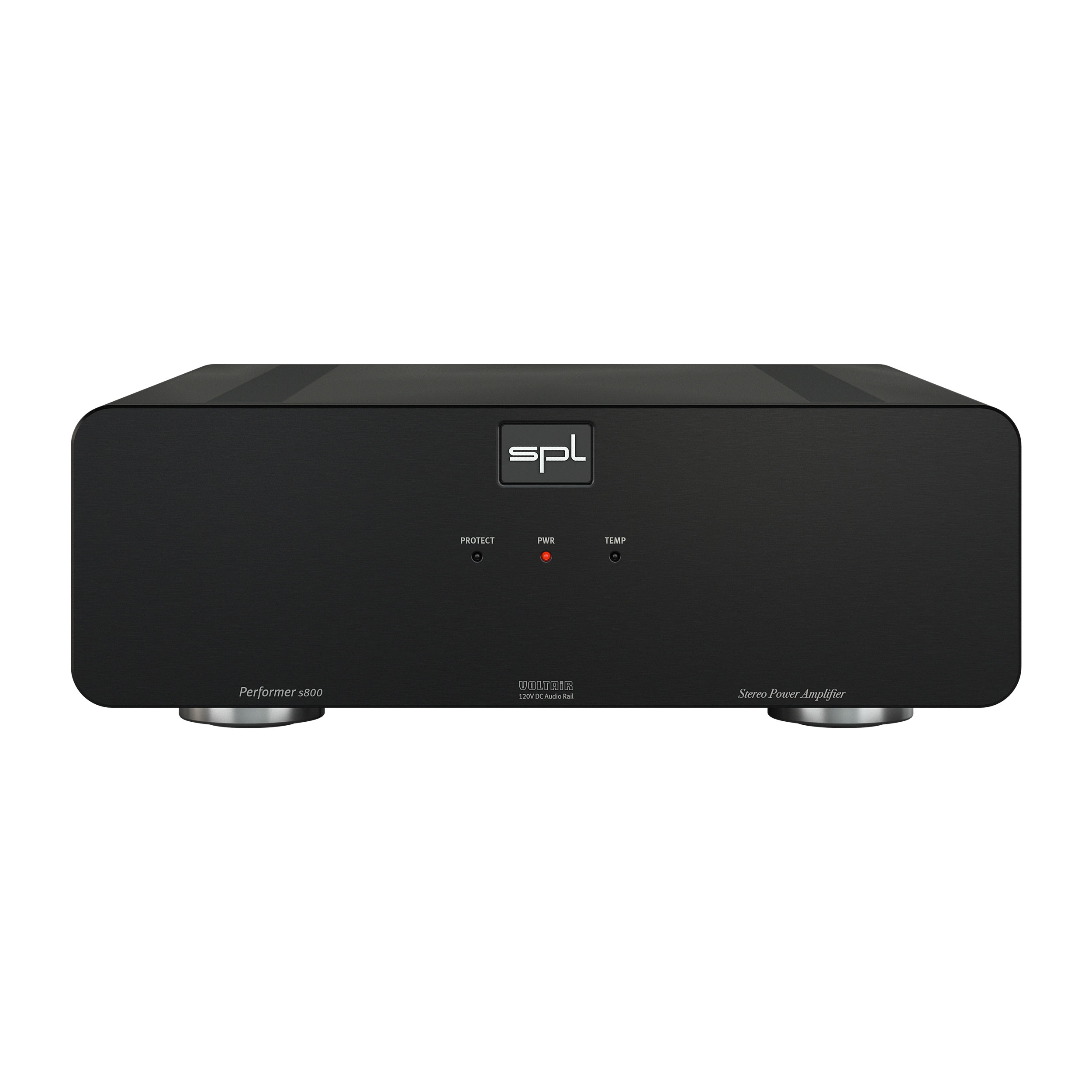 SPL Performer s800 Stereo-Endstufe Front Schwarz Gehäuse Schwarz Bildformat 1zu1 weißer Hintergrund SPL Performer s800 Stereo-Endstufe Front Schwarz Gehäuse Schwarz Bildformat 1zu1 weißer Hintergrund