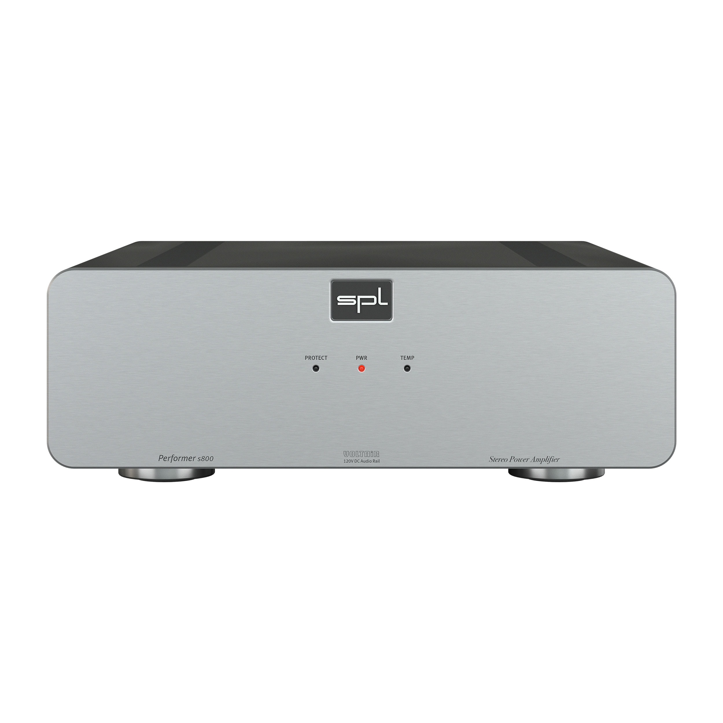 SPL Performer s800 Stereo-Endstufe Front Silber Gehäuse Schwarz Bildformat 1zu1 weißer Hintergrund SPL Performer s800 Stereo-Endstufe Front Silber Gehäuse Schwarz Bildformat 1zu1 weißer Hintergrund