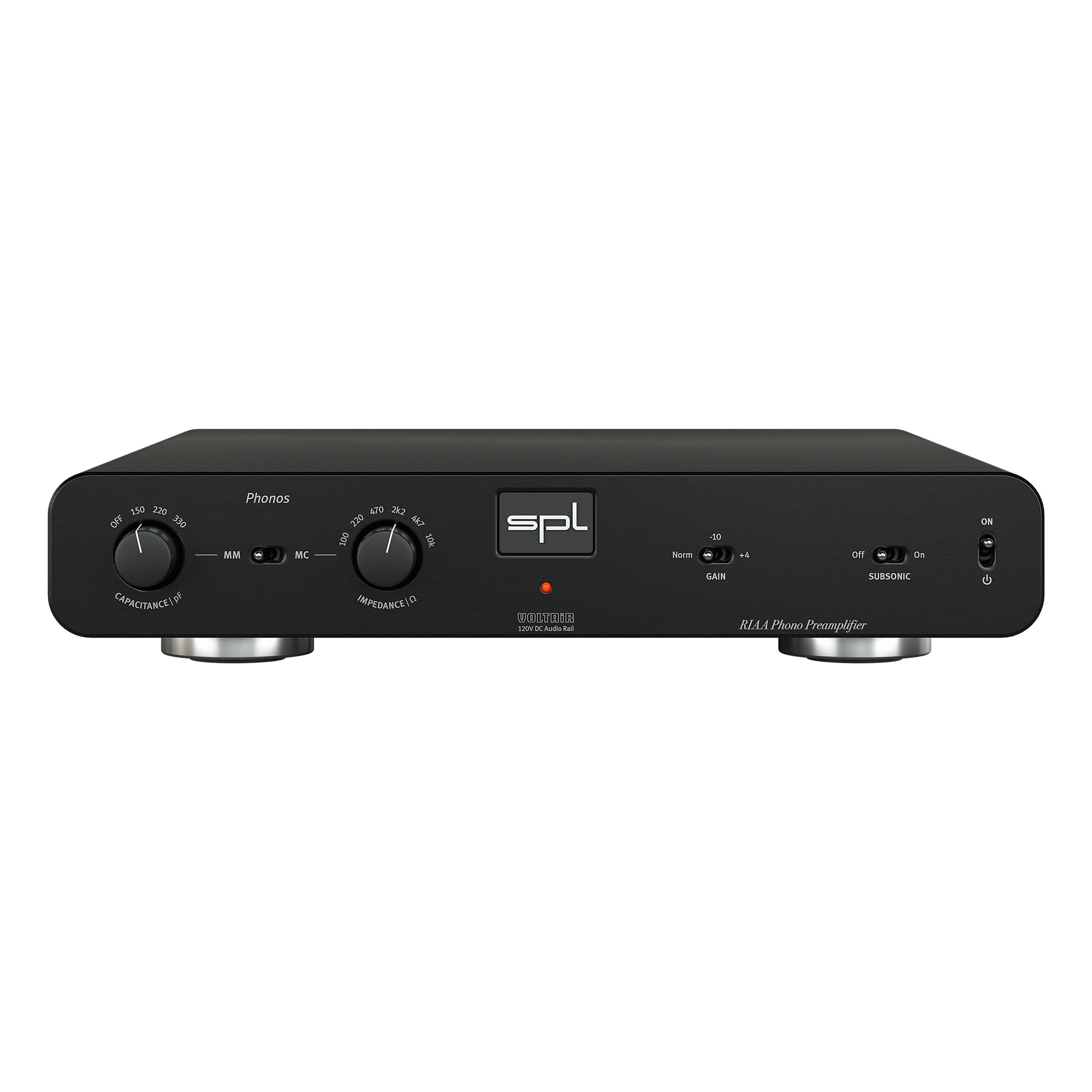 SPL Phonos Front Schwarz Gehäuse Schwarz Bildformat 1zu1 weißer Hintergrund SPL Phonos Front Schwarz Gehäuse Schwarz Bildformat 1zu1 weißer Hintergrund