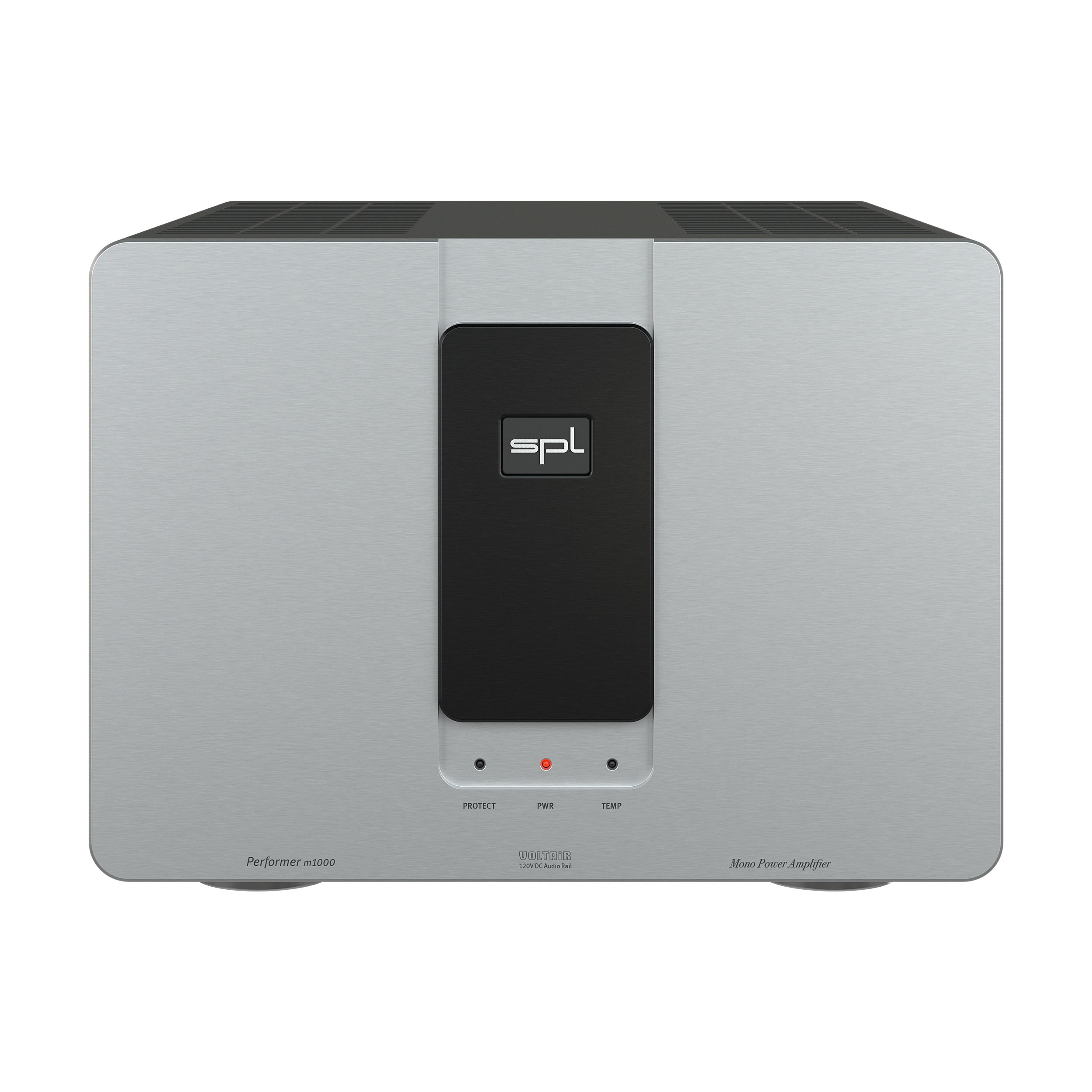 SPL Performer m1000 Mono-Endstufe Front Silber-Schwarz Gehäuse Schwarz Bildformat 1zu1 weißer Hintergrund SPL Performer m1000 Mono-Endstufe Front Silber-Schwarz Gehäuse Schwarz Bildformat 1zu1 weißer Hintergrund